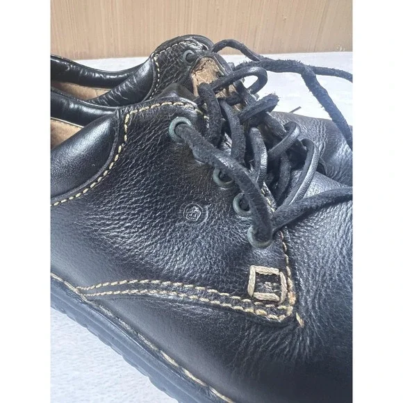 Born Shoes Womens Size 9 Black Leather Oxford Lace Up Comfort Casual Walking - Picture 3 of 10